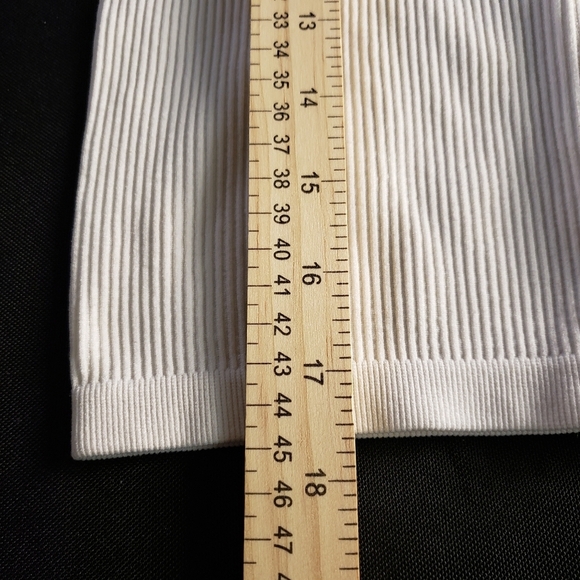 Zara Strappy White‎ Ribbed Cropped Tank Top XS-S - Picture 3 of 5